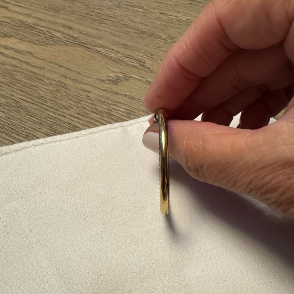 David Yurman Two Tone “Large” Hoops - Picture 3 of 4